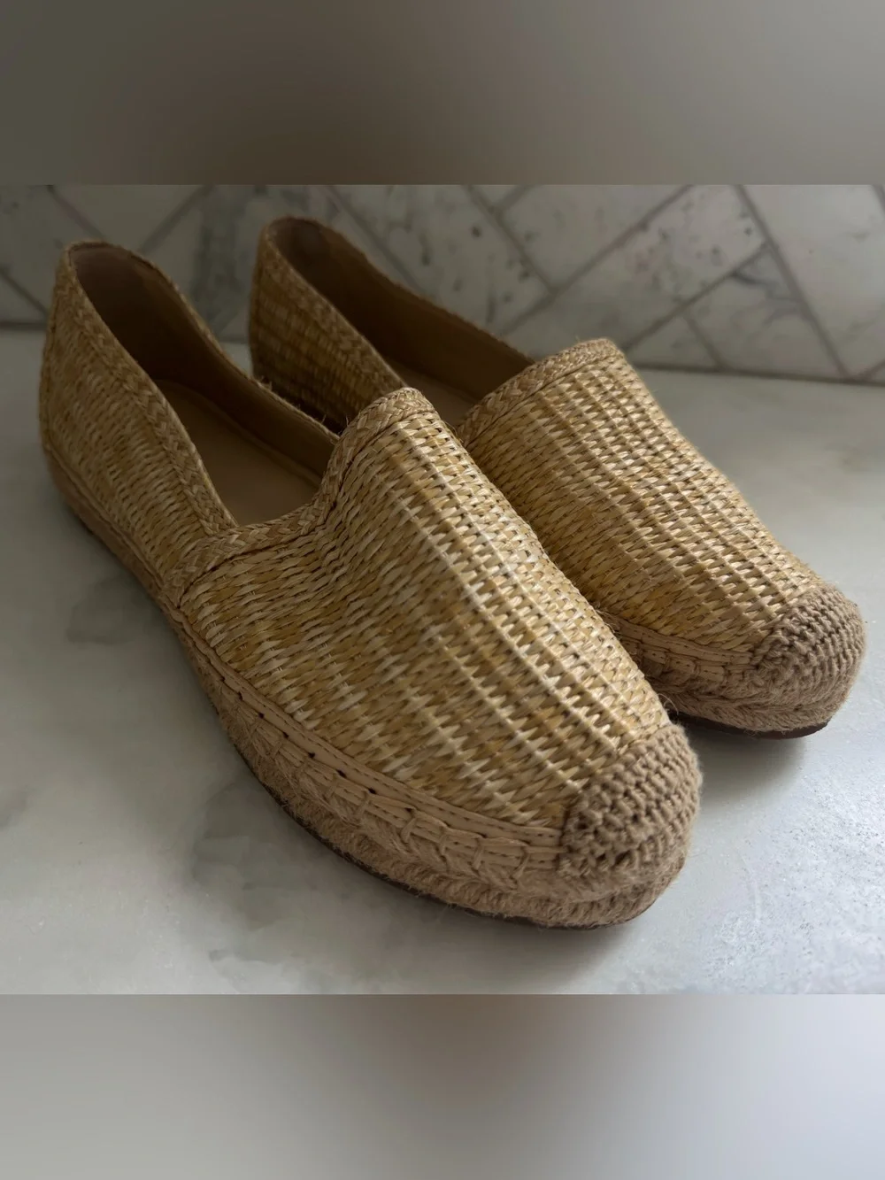 J.McLaughlin Women's Natural Shira Raffia Espadrille 8